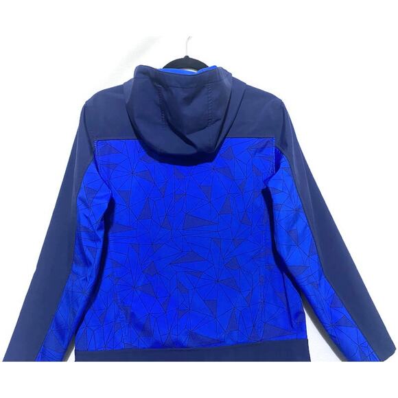 Free Country Zip Up Hoodie Jacket Youth Size 14-16 XXL Softshell Blue & Black - Picture 5 of 7